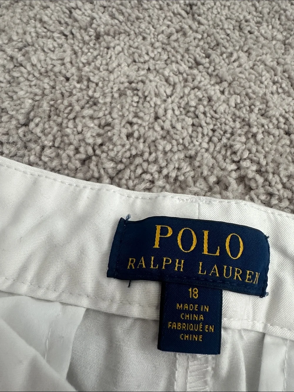 Polo by Ralph Lauren White Cotton Chinos
